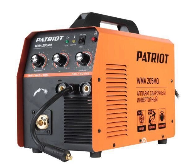 PATRIOT 605302155 WMA 205MQ MIG/MAG/MMA Полуавтомат сварочный от компании 2255 by - онлайн гипермаркет - фото 1