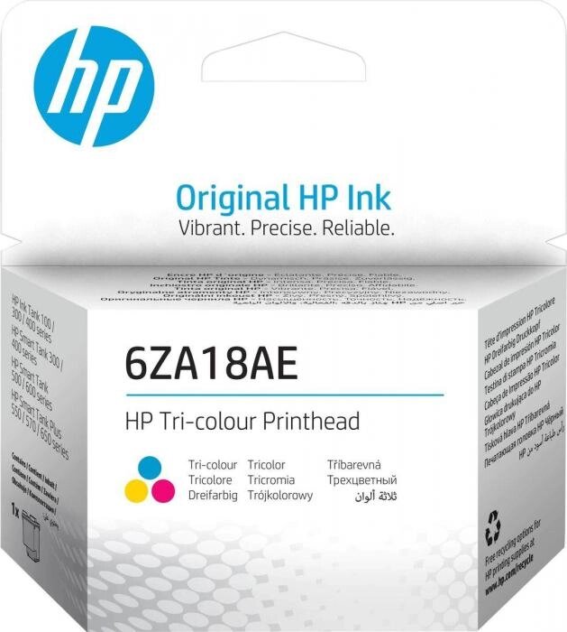 Печатающая головка HP 6ZA18AE многоцветный для HP InkTank 100/300/400 SmartTank 300/400/500/600 Smar от компании 2255 by - онлайн гипермаркет - фото 1