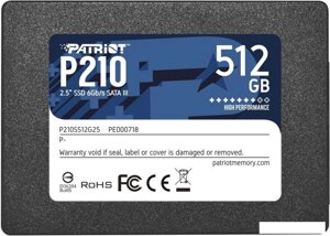 SSD Patriot P210 512GB P210S512G25