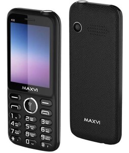 Кнопочный мобильный телефон MAXVI K32 черный