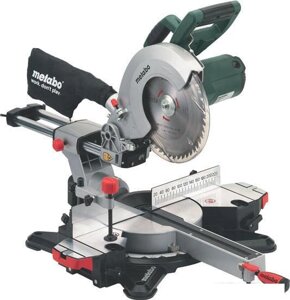 Торцовочная настольная дисковая пила с протяжкой Metabo KGS 254 M 602540000 торцевая электрическая торцовка