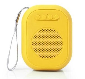 Маленькая колонка портативная беспроводная аудио мини карманная с ремешком SMARTBUY желтый
