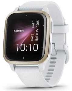 Смарт-часы Garmin Venu Sq 2, 35.9мм, 1.4", белый/золотистый [010-02701-11]