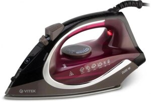 Утюг Vitek VT-8309, 2400Вт, черный/коричневый/бордовый