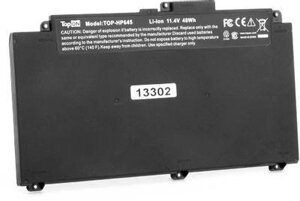 Батарея для ноутбуков TOPON TOP-HP645, 4200мAч, 11.4В, ProBook 645 G4, ProBook 645 G4, 3UP62EA, ProBook 645