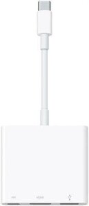 Переходник Apple A2119, USB Type-C (m) - USB (f)/USB Type-C (f)/HDMI (f), 0.11м, MFI, белый [muf82fe/a]