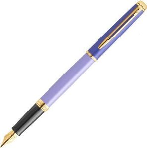 Ручка перьев. Waterman Hemisphere Colour Blocking (2179900) Purple GT F ст. нерж./позол. подар. кор.