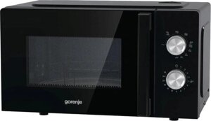 Микроволновая печь Gorenje MO20E2BH, 800Вт, 20л, черный