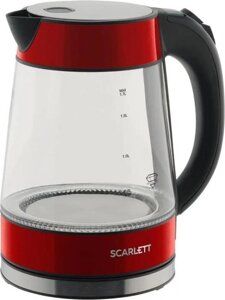Чайник электрический Scarlett SC-EK27G79, 2200Вт, красный