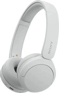 Наушники Sony WH-CH520, Bluetooth, накладные, белый [wh-ch520/w]