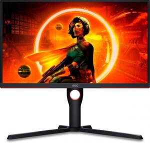 24.5" Монитор AOC Gaming 25G3ZM, 1920x1080, VA, 240Гц, 2хHDMI, 1хDP, черный/красный