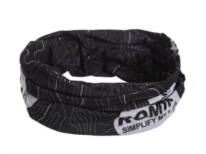 Спортивная повязка на голову волосы для занятий спортом Romix RH49 черная 30444