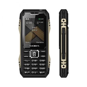 Кнопочный мобильный телефон Power bank TEXET TM-D428 Черный
