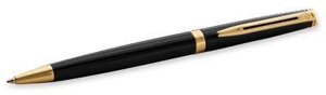 Ручка шариков. Waterman Hemisphere (CWS0920770) Matte Black GT M чернила син. подар. кор.