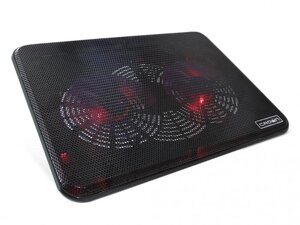 Охлаждающая подставка для охлаждения игрового ноутбука Crown CMLC-202T универсальная бесшумная с подсветкой