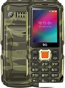 Кнопочный телефон BQ BQ-2410L Tank Power 4G (золотистый камуфляж)