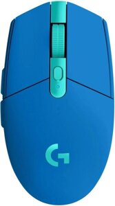 Мышь Logitech G305 Lightspeed, игровая, оптическая, беспроводная, USB, синий [910-006014]