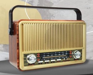 FM-радиоприемник ретро колонка с радио аккумуляторная MIRU SR-1028