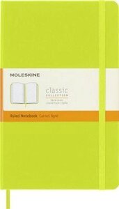 Блокнот Moleskine Classic, 240стр, в линейку, твердая обложка, лайм [qp060c2]