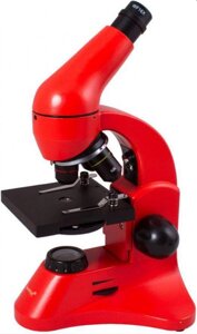 Детский школьный микроскоп для детей LEVENHUK RAINBOW 50L оранжевый