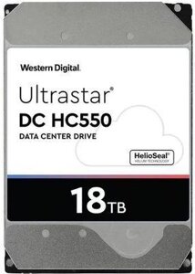 Жесткий диск WD Ultrastar DC HC550 WUH721818ALE6L4, 18ТБ, HDD, SATA III, 3.5" [0f38467]