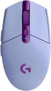 Мышь Logitech G305 Lightspeed, игровая, оптическая, беспроводная, USB, сиреневый [910-006022]