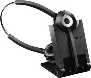 Гарнитура Jabra Pro 920 Duo, для контактных центров, накладные, DECT, черный [920-29-508-101]