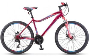 Велосипед взрослый женский спортивный скоростной горный STELS Miss-5000 MD 26 дюймов рама 18 розовый