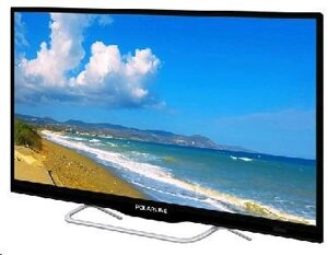 Маленький телевизор на кухню POLARLINE 24PL51TC-SM смарт тв