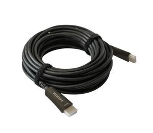 Кабель аудио-видео Digma HDMI 2.0 AOC, HDMI (m) - HDMI (m) , ver 2.0, 30м, GOLD, черный [bhp aoc 2.0-30]