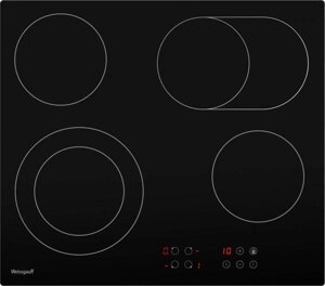 Электрическая варочная панель WEISSGAUFF HV 642 BA, Hi-Light, независимая, черный