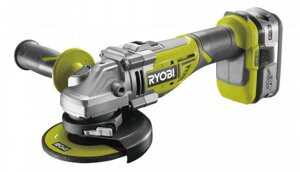 Аккумуляторная углошлифмашина RYOBI R18AG7-140S шлифмашина болгарка по дереву металлу