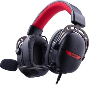Гарнитура игровая Redragon Aurora, для компьютера, накладные, проводные, черный [72039]