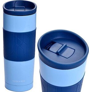 Термостакан с крышкой для кофе MAYER&BOCH 30514 синий/голубой термокружка