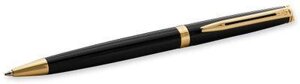 Ручка шариков. Waterman Hemisphere (CWS0920670) Mars Black GT M чернила син. подар. кор.