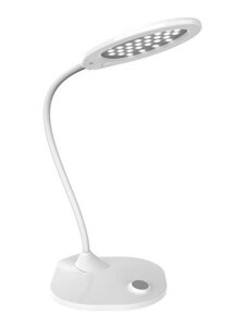 Настольная сенсорная светодиодная лампа Ritmix LED-610 белый светильник гибкий для чтения школьника