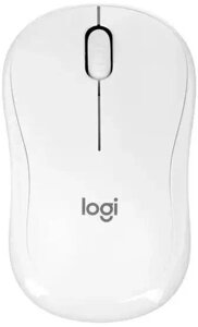 Мышь Logitech Silent M221, оптическая, беспроводная, USB, белый [910-006090]