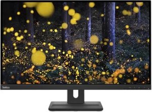 27" Монитор Lenovo ThinkVision E27q-20, 2560x1440, IPS, 75Гц, 1хHDMI, 1хDP, черный [62d0gat1uk]