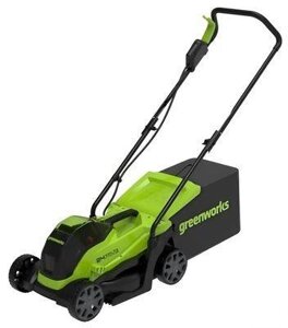 Газонокосилка аккумуляторная GREENWORKS GD24LM33K2, 33см, 2Ач, с ЗУ [2516107ua]