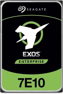 Жесткий диск Seagate Exos 7E10 ST2000NM017B, 2ТБ, HDD, SATA III, 3.5