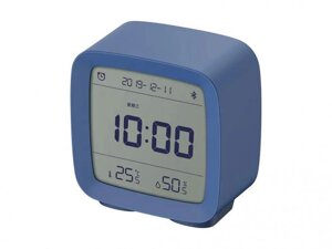 Часы электронные настольные Xiaomi ClearGrass Bluetooth Thermometer Alarm Clock CGD1 умный будильник синий