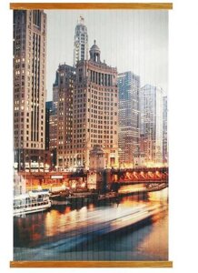 Инфракрасный пленочный экономичный обогреватель-картина Мегаполис ИК электрообогреватель бытовой настенный