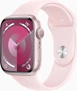 Смарт-часы Apple Watch Series 9 A2980, 45мм, светло-розовый/розовый [mr9g3ll/a]