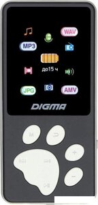 Плеер MP3 Digma S4 8GB (черный/серый)