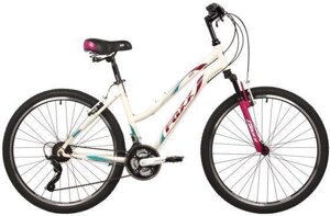 Горный велосипед взрослый 26 дюймов скоростной женский стальной 21 скорость FOXX 26SHV. SALSA. 15BG4 Бежевый
