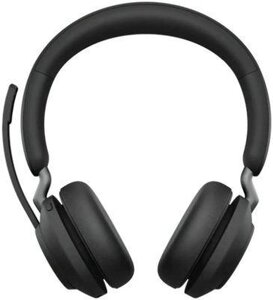 Гарнитура JABRA Evolve2 65 Link380c MS, для компьютера, накладные, bluetooth, черный [26599-999-899]