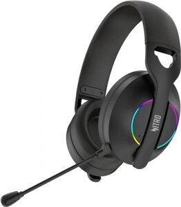 Гарнитура игровая Acer OHR400, для компьютера/мобильных устройств, мониторные, Bluetooth/радио/3,5 мм, черный
