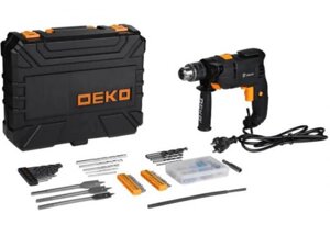 Дрель ударная сетевая Deko DKID600W + 92 предмета 063-4157