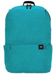 Молодежный школьный подростковый модный рюкзак Xiaomi голубой тканевый для учебы подростка старшеклассников