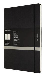 Блокнот MOLESKINE Professional, A4, 192стр, в линейку, твердая обложка, черный [propfnt5hbk]